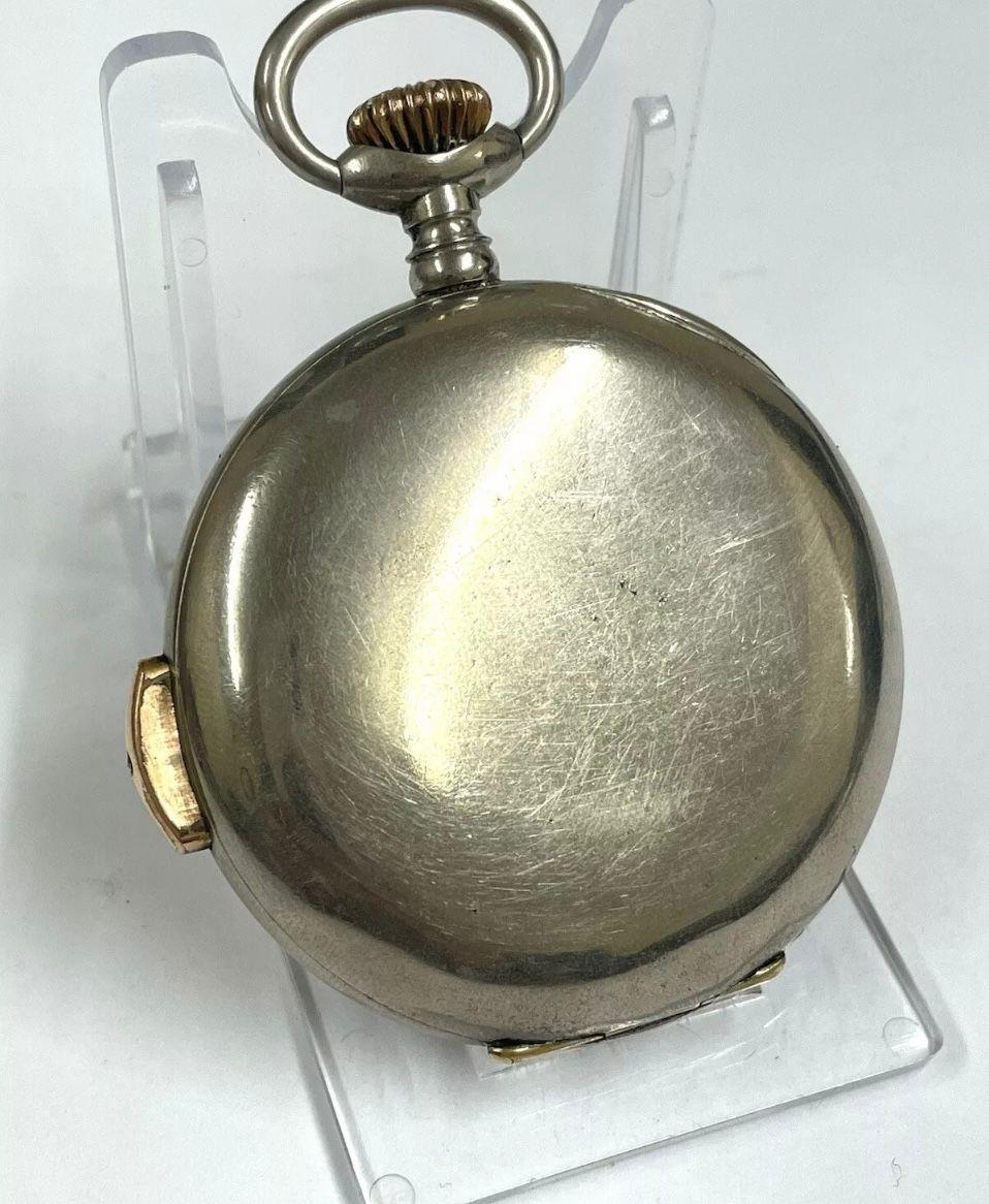 Vintage quarter repeater pocket watch , chimes , good balance . Sold as found