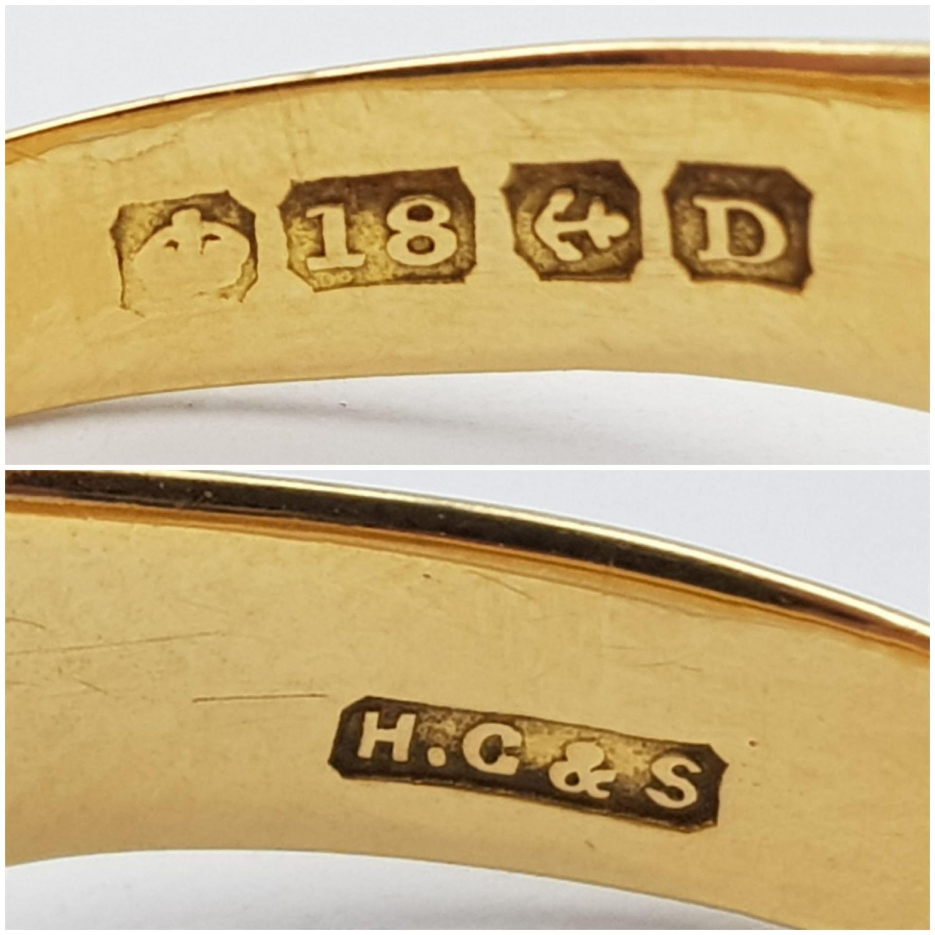 A Vintage 18K Yellow Gold Gents Signet Ring. Size X. 12.2g weight. - Bild 8 aus 9