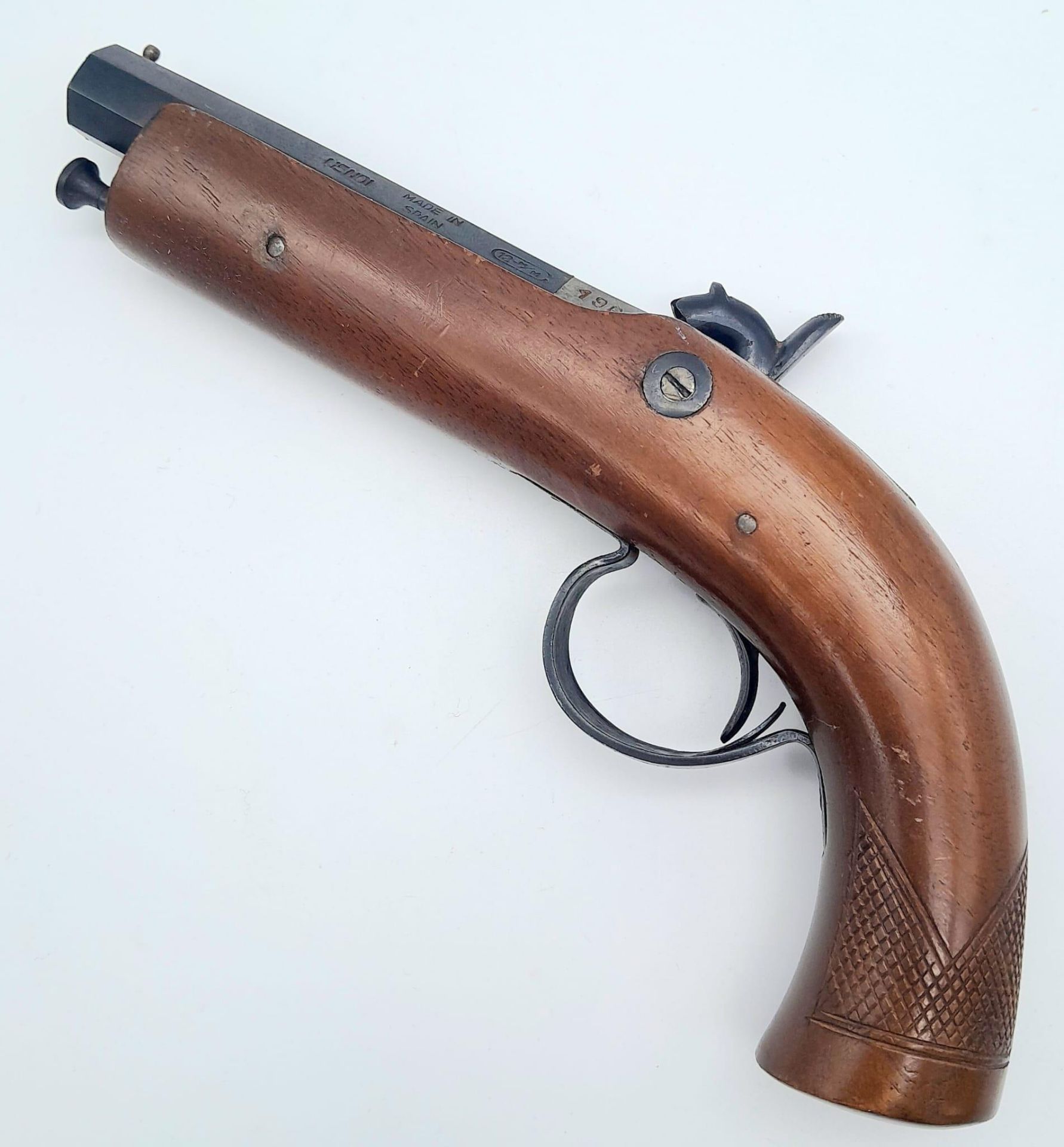 A Deactivated Reproduction Spanish Small Black Powder Muzzle Loading Pistol. Perfect for movie/tv - Image 2 of 7