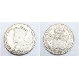 A 1935 Rhodesia Silver Half Crown Coin. Please see photos for conditions.