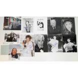 Eleven Autographs on Pictures From Film and TV Stars. Includes: Felicity Kendall, Judi Dench and