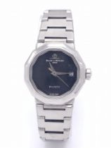 A Vintage Baume and Mercier Automatic Ladies Watch. Stainless steel bracelet and case - 27mm.