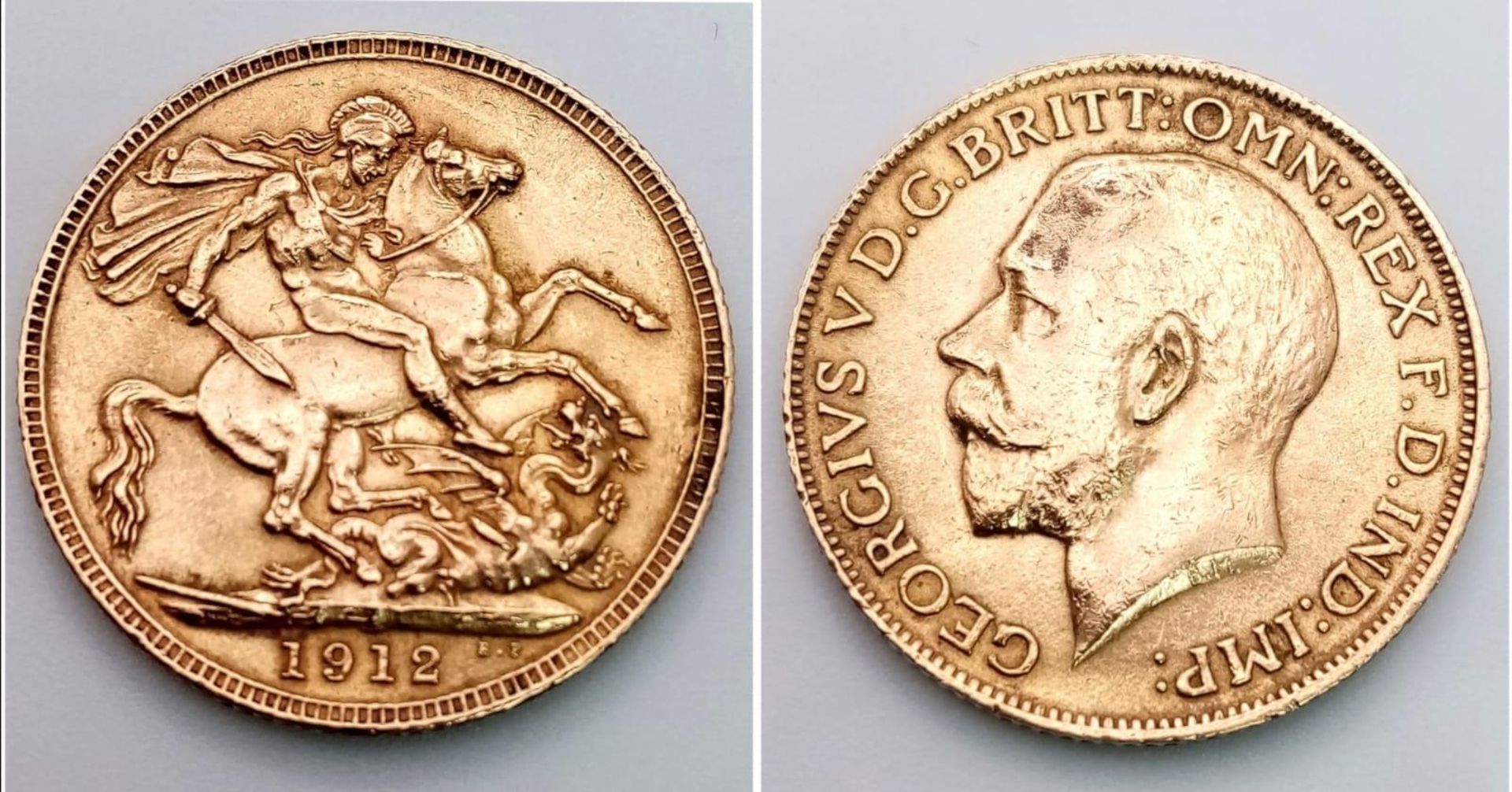 A GEORGE V SOVEREIGN DATED 1912