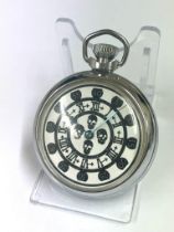 Vintage memento mori pocket watch working .