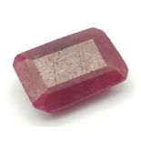 A 17.05ct Faceted African Ruby, Rectangular Shape, GLI Certified. Ref: CV50