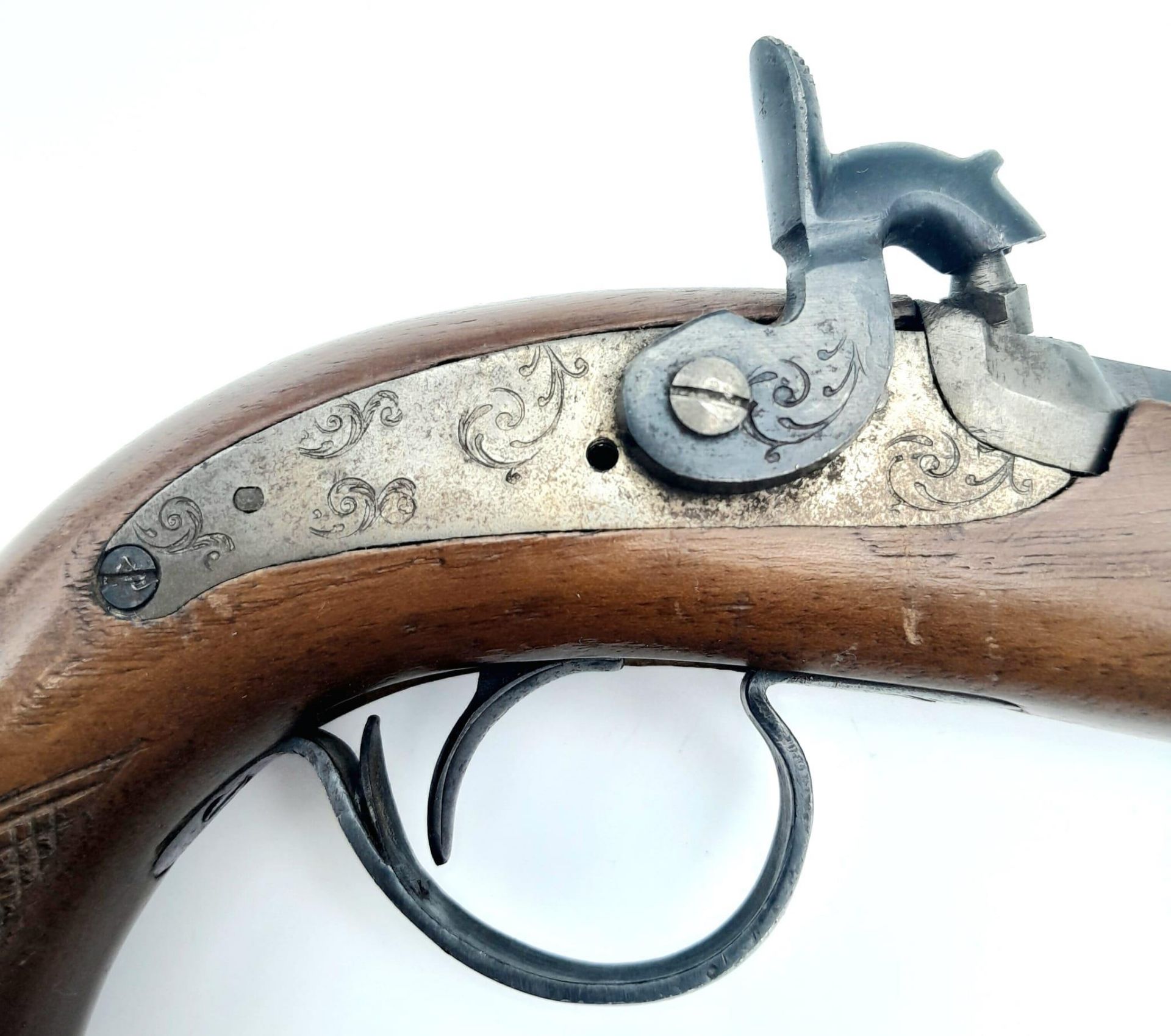 A Deactivated Reproduction Spanish Small Black Powder Muzzle Loading Pistol. Perfect for movie/tv - Image 6 of 7