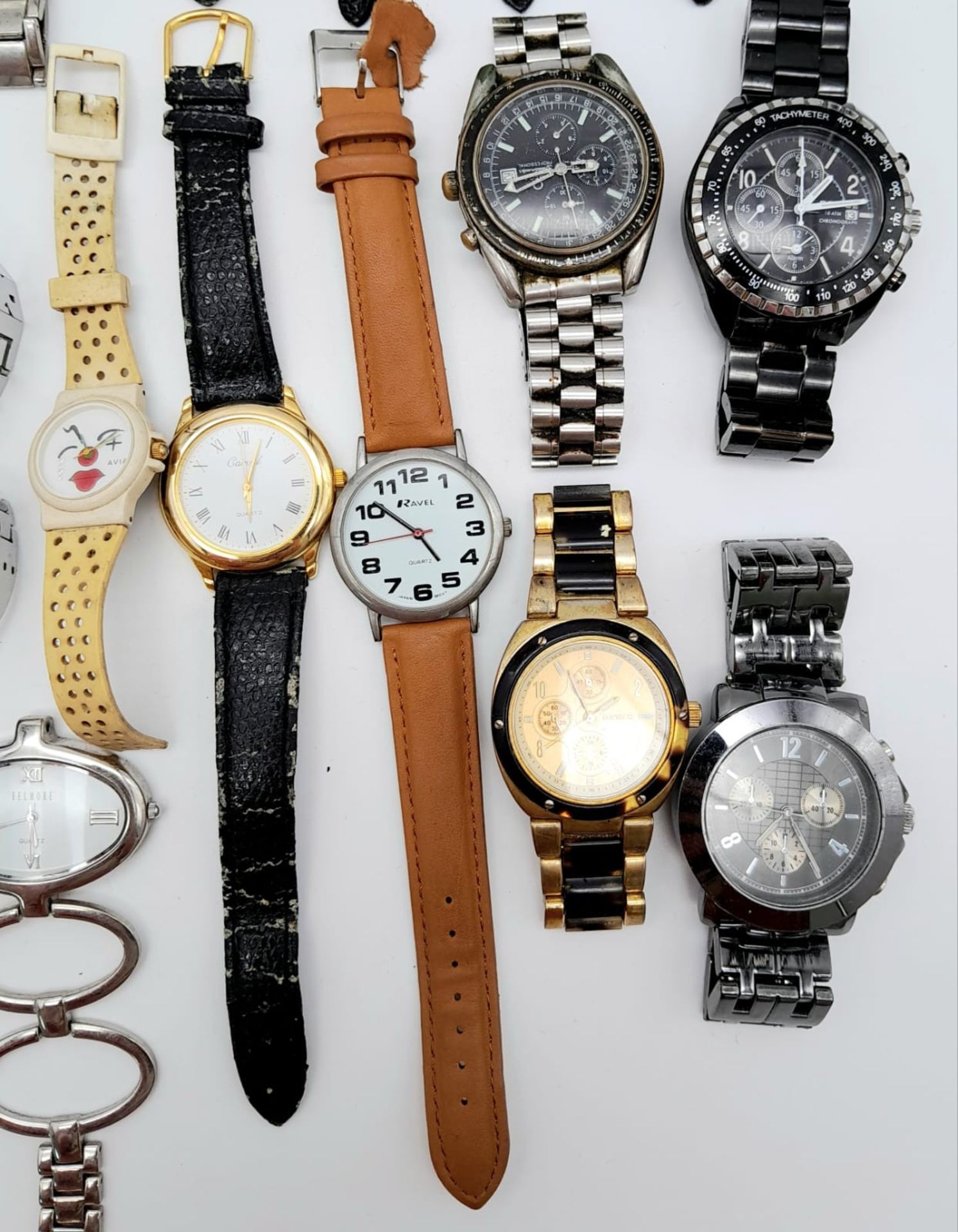 A real treasure , a large group of watches, including names such as Citizen, Carvel, D&G, Omega, - Bild 2 aus 6