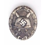 WW2 German Silver 2nd Class Wound Badge, for Maker marker L/55 for the maker J.E. Hammer & Sohne.