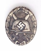 WW2 German Silver 2nd Class Wound Badge, for Maker marker L/55 for the maker J.E. Hammer & Sohne.