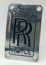 A Genuine Rolls Royce White Metal and Enamel Badge from an RAF jet. Markings for RK 18357. 11cm x