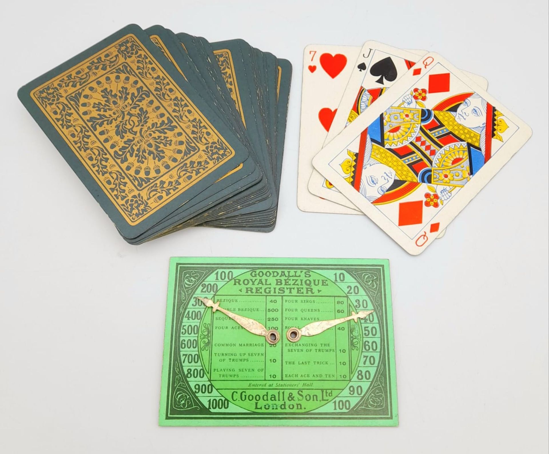 The Royal Game of Bezique Vintage Card Game. In good condition, in original packaging. - Image 3 of 5