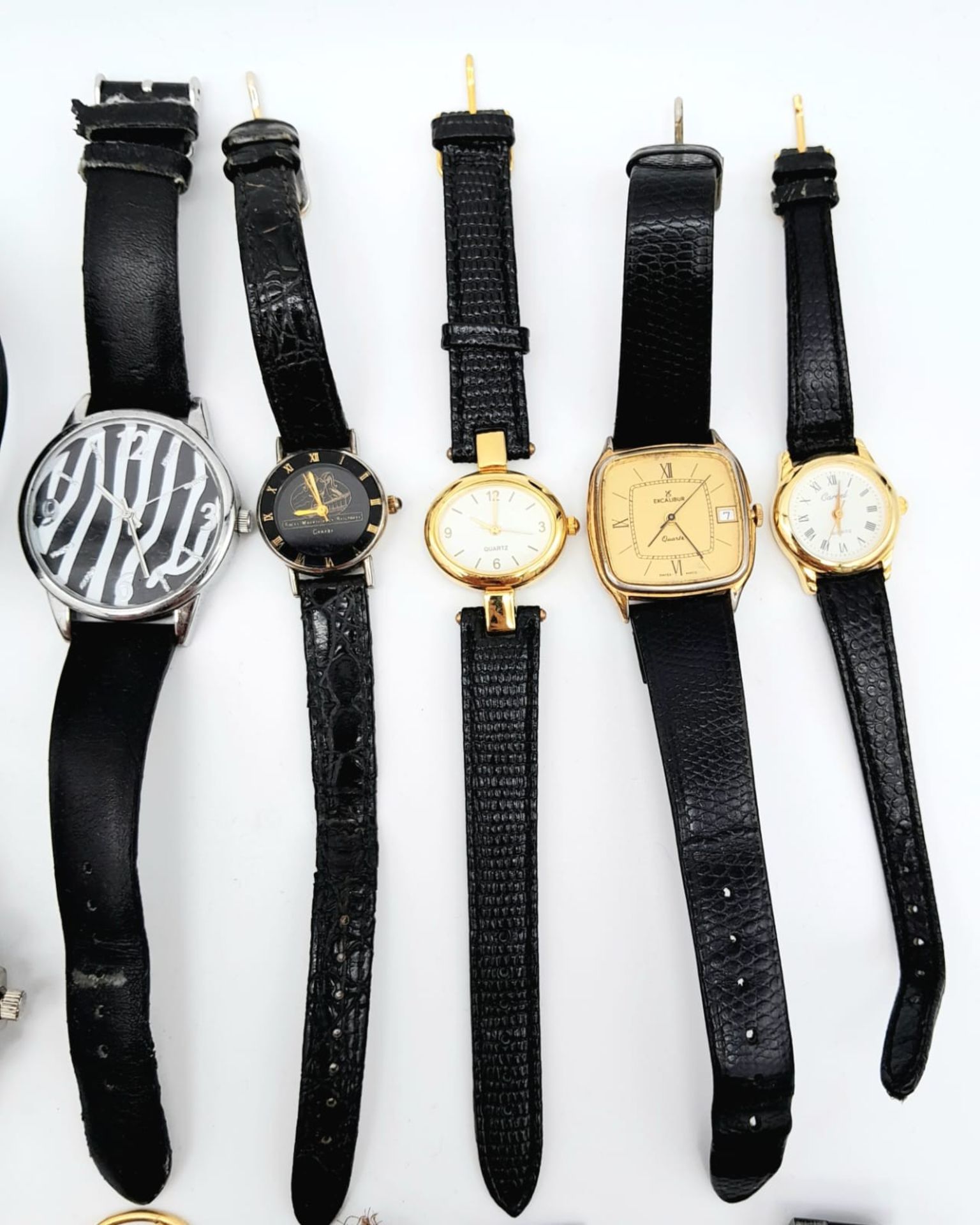 A real treasure , a large group of watches, including names such as Citizen, Carvel, D&G, Omega, - Bild 4 aus 6