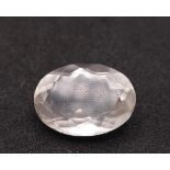 A 8.60ct Faceted Rutile Quartz. Oval Shape. GLI Certified. Ref: CV58