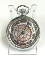 Vintage horse racing gambling gaming pocket watch , working