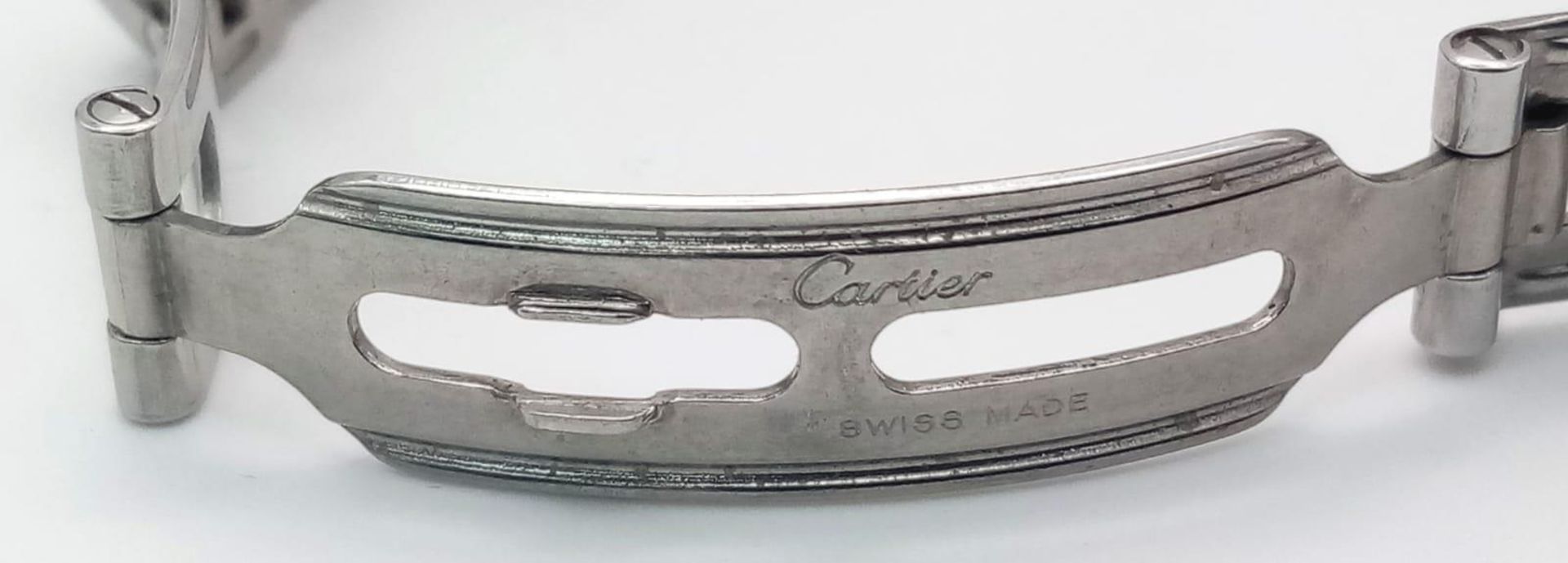 A Vintage Cartier Panthere Quartz Ladies Watch. Bi-metal (gold and stainless steel) bracelet and - Bild 8 aus 9