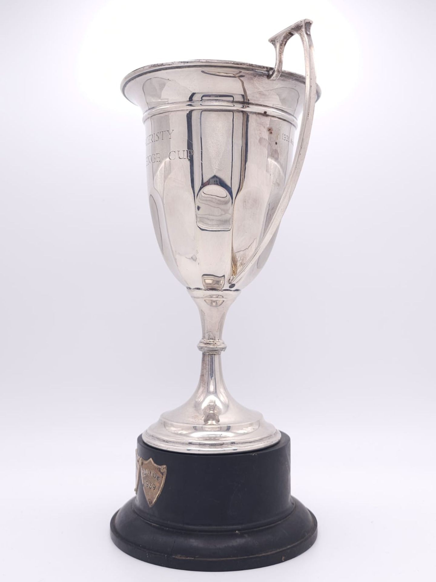 A Sterling Silver Two Handled Trophy Cup - Given to the yearly winner of The Christy Cup Challenge - Image 4 of 22