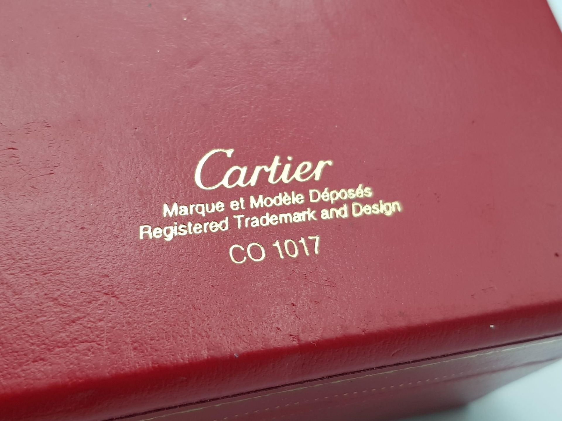 A Vintage (1980s) Must de Cartier Gold Plated Quartz Ladies Watch. Black leather strap. Gold - Bild 9 aus 9