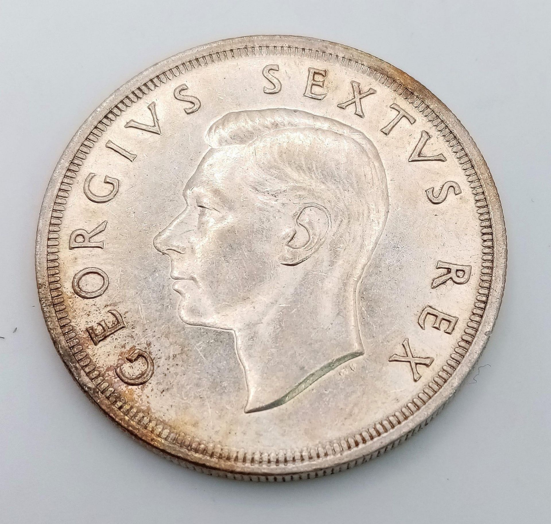 A 1952 South African Silver Crown. - Image 2 of 2