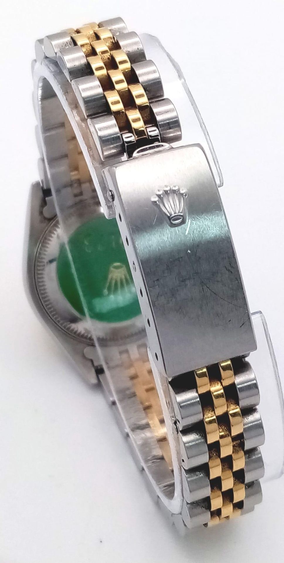 A Rolex Bi-Metal Oyster Perpetual Datejust Ladies Watch. 18k gold and stainless steel bracelet and - Image 5 of 11