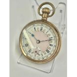 Vintage gents fancy dial pocket watch ticks when shaken sold As found