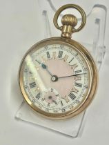 Vintage gents fancy dial pocket watch ticks when shaken sold As found