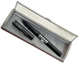 A SHEAFFER ball point pen with the BBC logo, in its original presentation box.