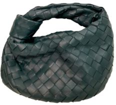 A Bottega Veneta Jodie bag, green colour, dimensions: 23 x 25 x 5 cm