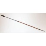 An Antique 19th Century Zulu Isijula/Umkhonto Throwing Spear. Very Good Condition 170cm Length