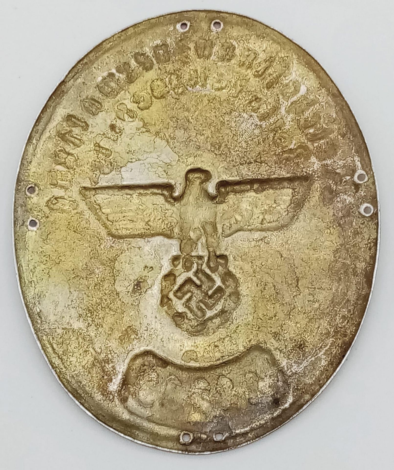 WW2 German Customs Arm Badge. This would have been attached to a green felt armband - Image 2 of 2