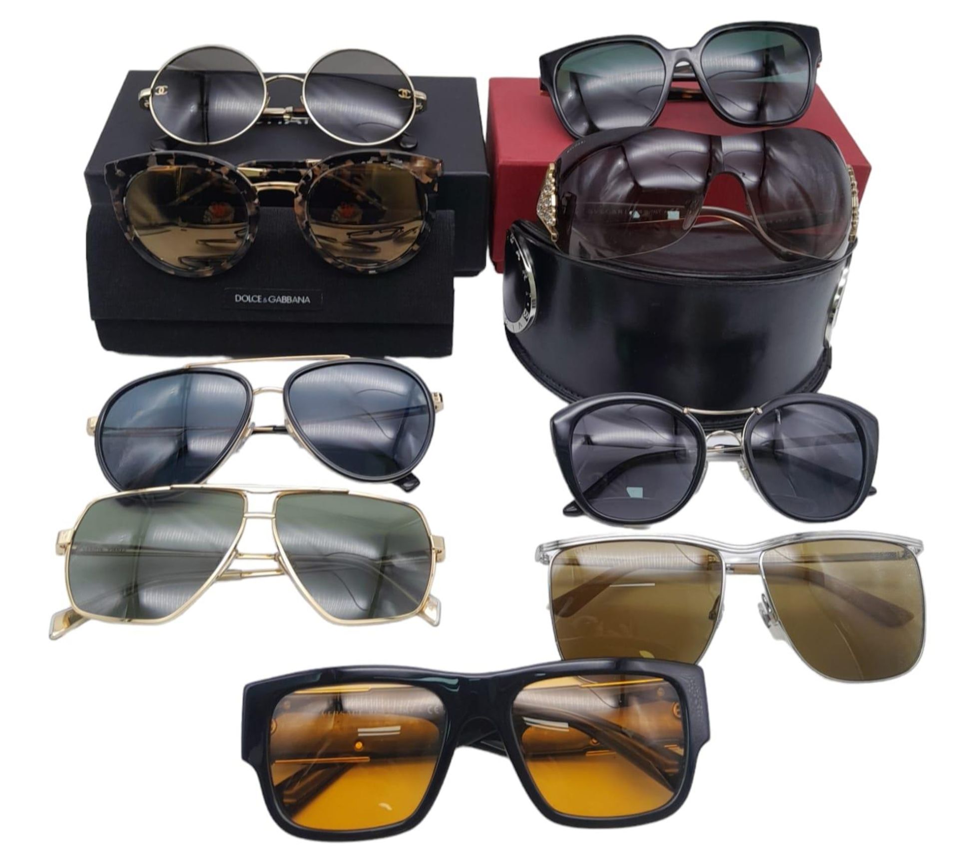 Nine Pairs of Designer Ladies Sunglasses! Includes: Versace, Dolce and Gabbana(case), Burberry, - Image 3 of 3