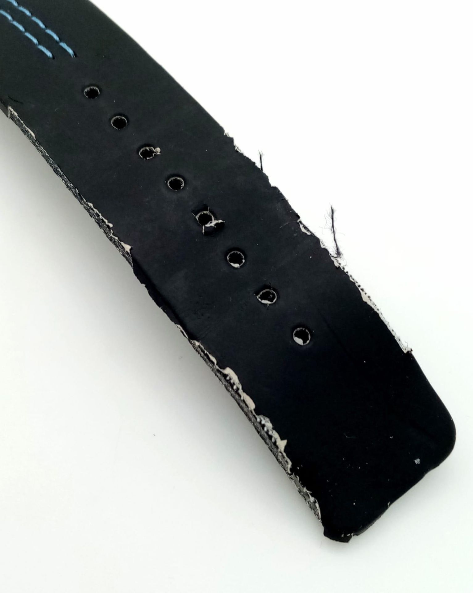A Vintage Sekonda 30 Jewels Automatic Gents Watch. Black leather strap. Stainless steel case - 37mm. - Bild 5 aus 5