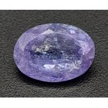 A 1.94ct Oval Shaped Tanzanite Gemstone. GGI Certified