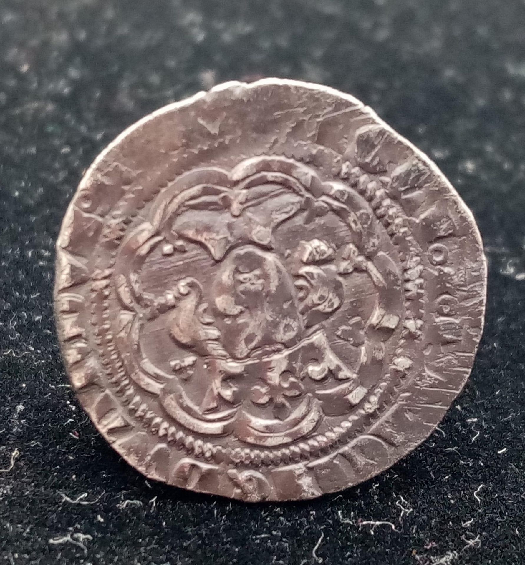 A Edward III, Pre-Treaty, Half Groat Coin. Series D. See photos for condition. S1575