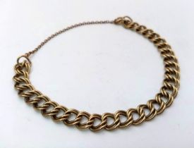 A Vintage 9K Yellow Gold Bracelet. 12g weight. 19cm.