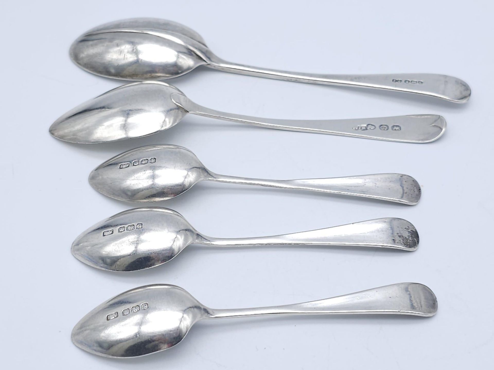 Collection of 5x silver spoons, Total Weight: 65.33g - Bild 3 aus 6