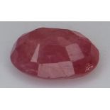 A 1.31ct Faceted Oval Cut Untreated Ruby. Comes with IGL&I certificate. Ref: CV29