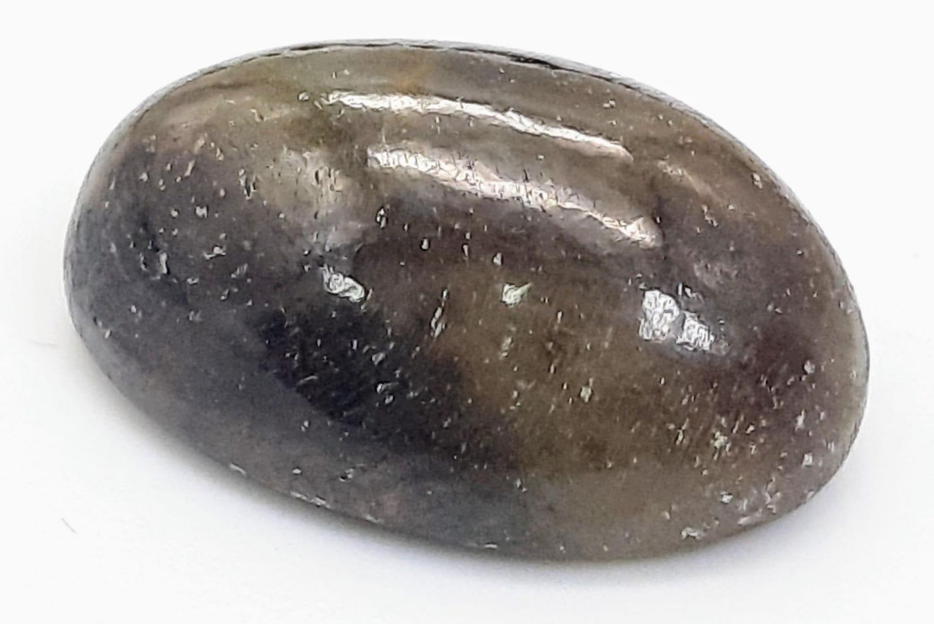 A 10.10ct Oval Cut Cabochon Untreated African Sapphire. GLI certificate. Ref: CV12 - Bild 2 aus 4