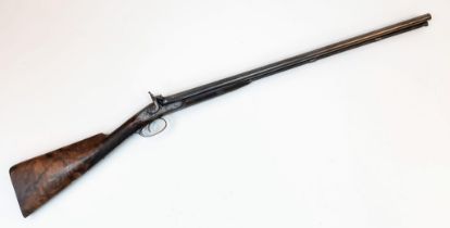 A Deactivated Vintage Charles Adams Double Barrel Shotgun. 12 gauge - double hammer. EU deactivation