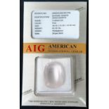 A Sealed 63.32ct Rose Quartz Gemstone, Madagascar Origin, AIG Certified