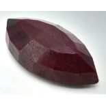 A 314.50ct Faceted Ruby. Marquise Shape. GLI Certified.