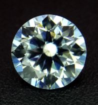 A 0.6ct VVS1 Loose Moissanite with Certificate.
