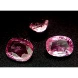 A PARCEL OF OVAL PINK SAPPHIRES 1.55CT