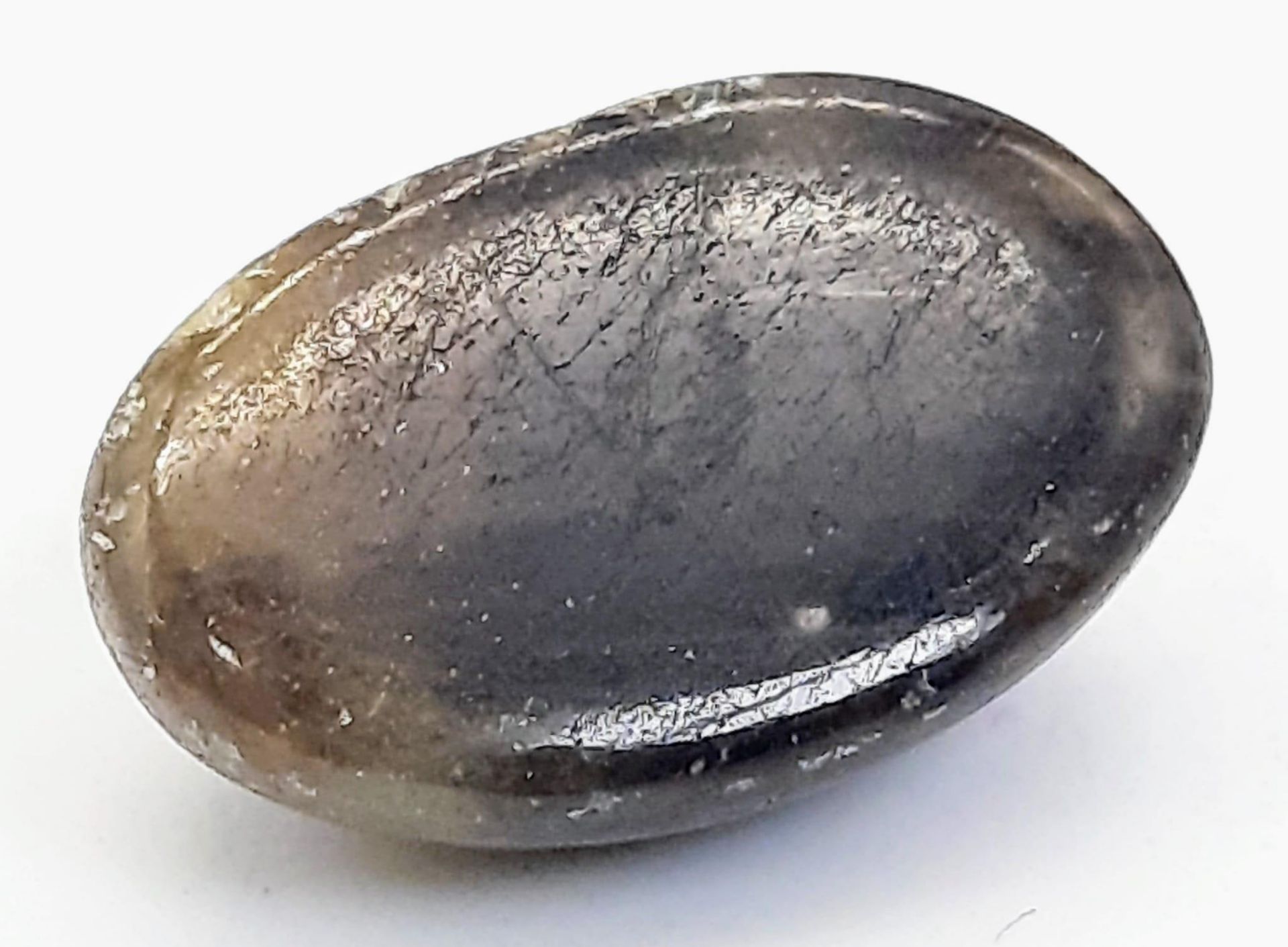 A 10.10ct Oval Cut Cabochon Untreated African Sapphire. GLI certificate. Ref: CV12 - Bild 4 aus 4