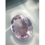 A 42.91ct Oval Shape Amethyst Gemstone come with AIG Milan Certification. Sealed in a box