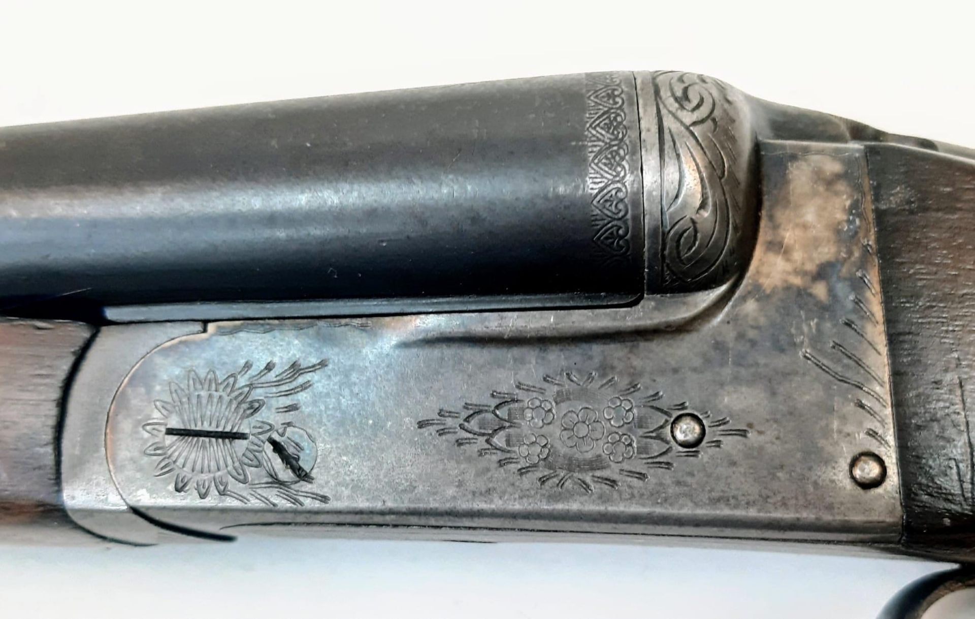 A Vintage Deactivated 12 Gauge Side by Side Sawn-Off Shotgun. This Spanish Laurona made gun has 11.5 - Image 9 of 13