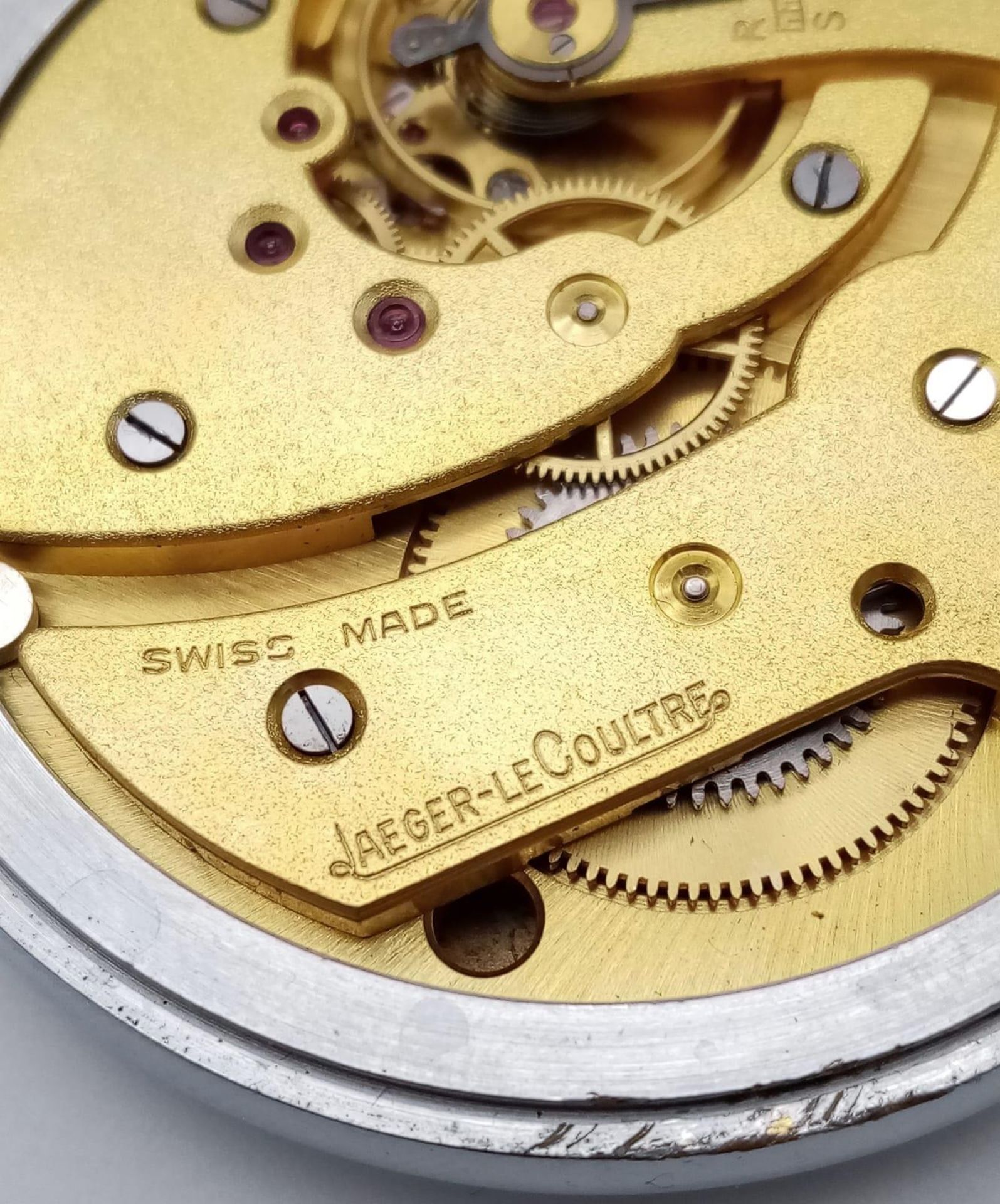 A JAEGER LE COULTRE POCKET WATCH MADE FOR THE U.K. SPACE AGENCY AND MARKED G.S.T.P. ON THE REVERSE - Bild 7 aus 8