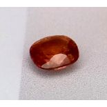 A 0.28ct Orange Sapphire Gemstone - With GFCO certificate. Comes in a sealed package.