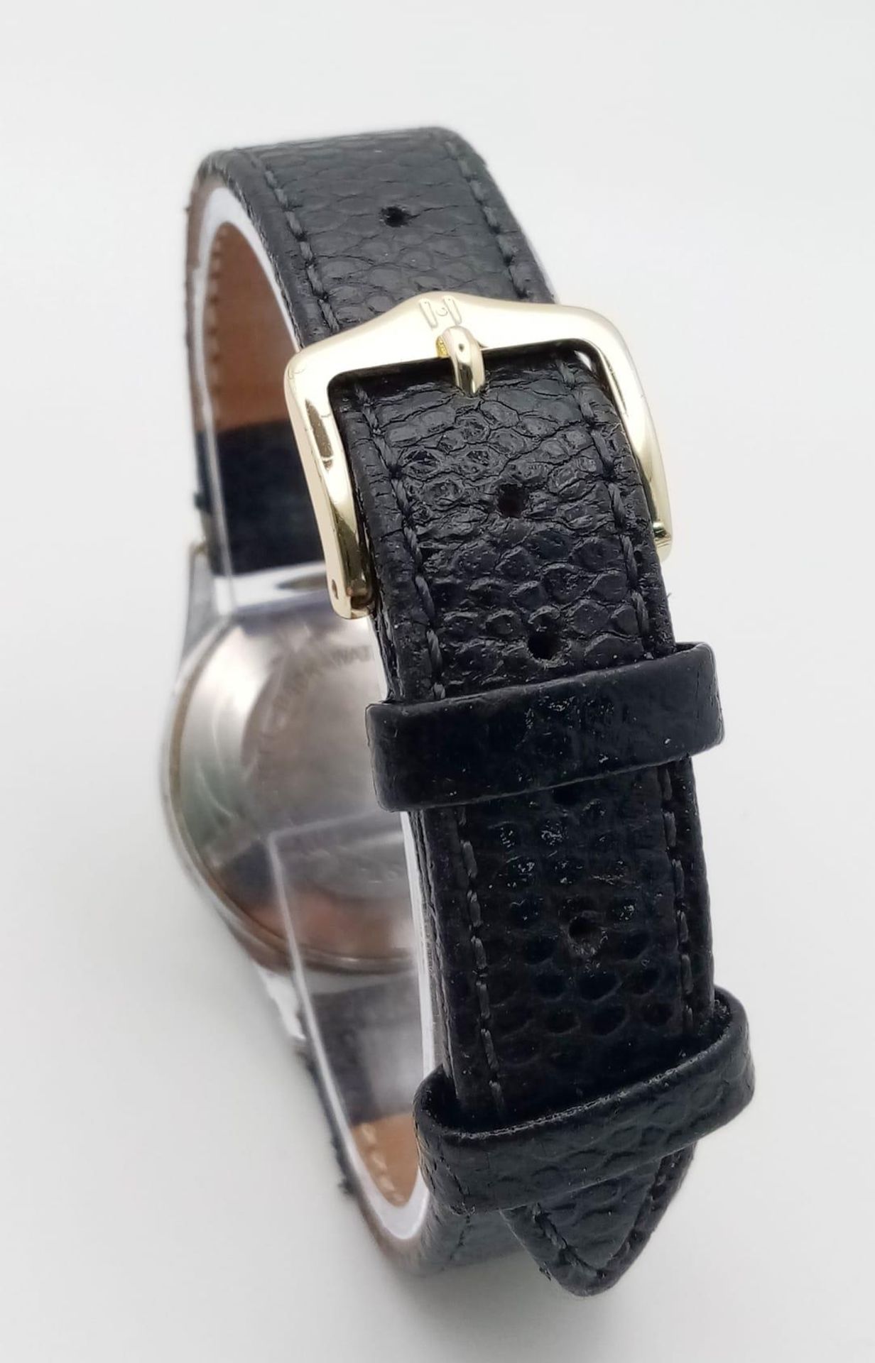 A Vintage Zenith Ladies Watch. Brown leather strap. Stainless steel case - 28mm. Silver tone dial - Bild 7 aus 8