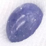 A 9.34ct Natural Tanzanite Cabochon - Sealed Container -AIG Certified.