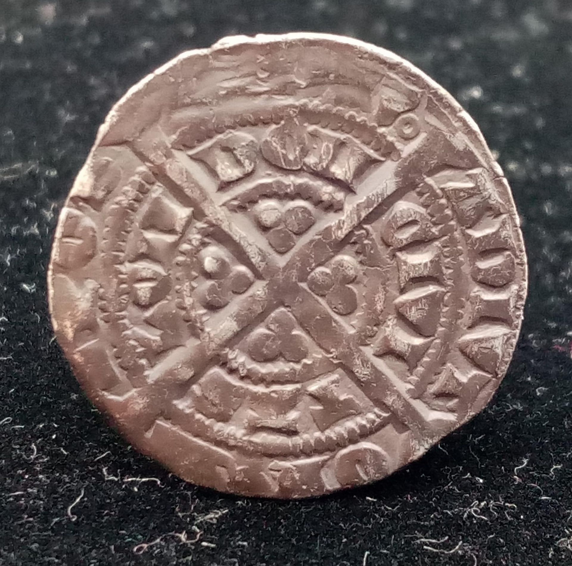A Edward III, Pre-Treaty, Half Groat Coin. Series D. See photos for condition. S1575 - Bild 2 aus 2